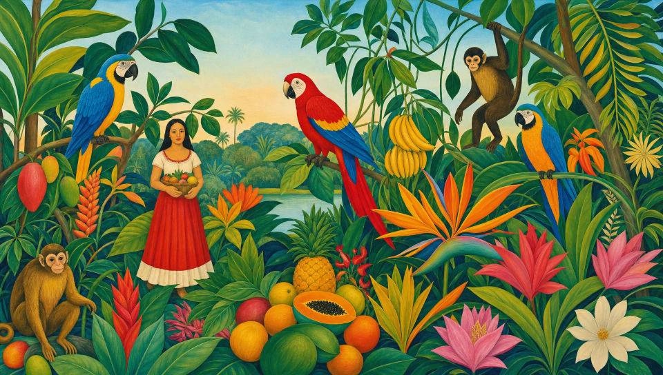 Tropical bird paradise