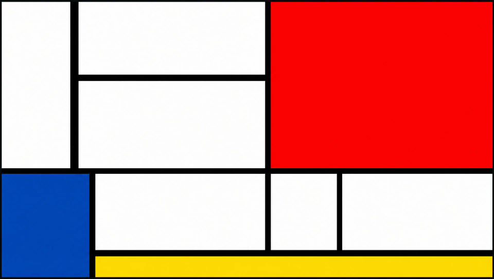 Canonical Neo-plasticist composition