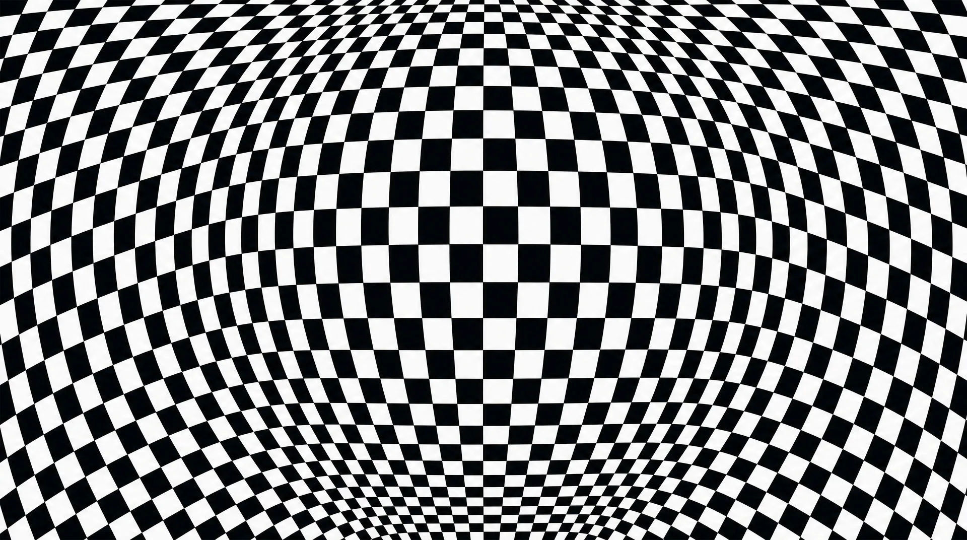 Riley-style warped grid composition