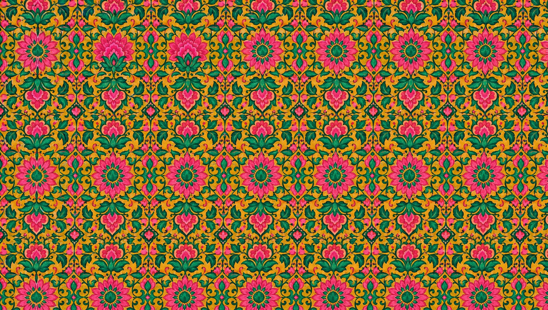 All-over floral repeat field