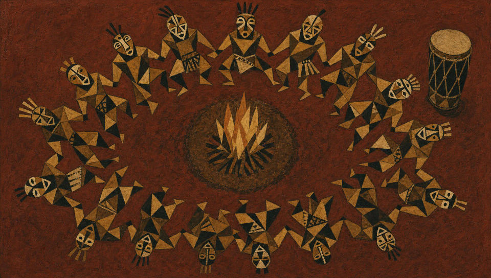 Ritual dance circle