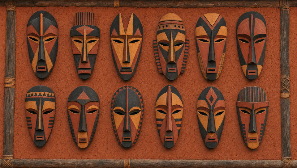 Mask wall of the long house