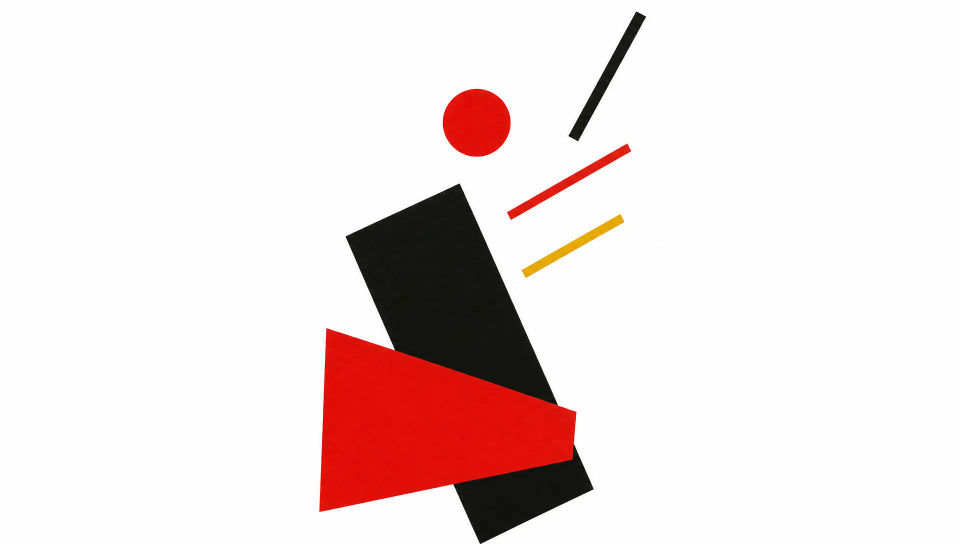 Suprematist rising forms