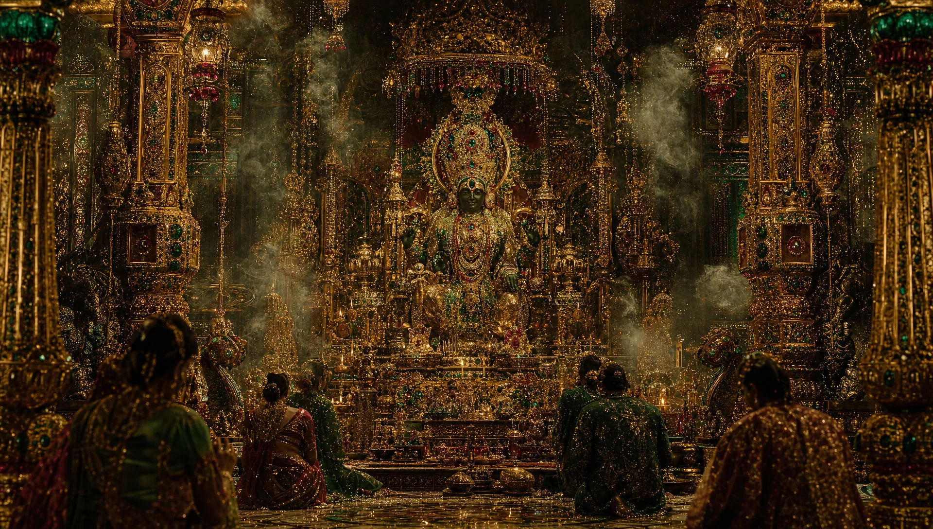 The decadent throne room