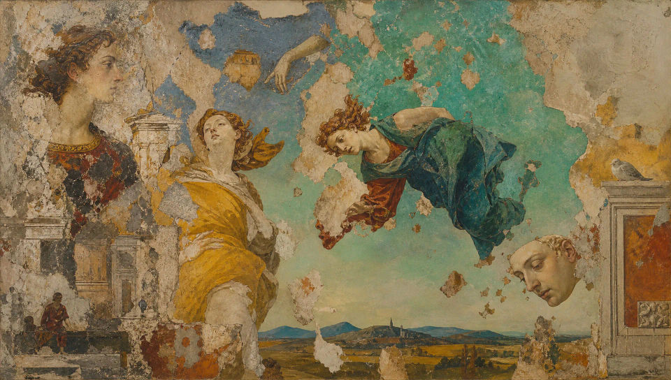 Fresco wall coming alive