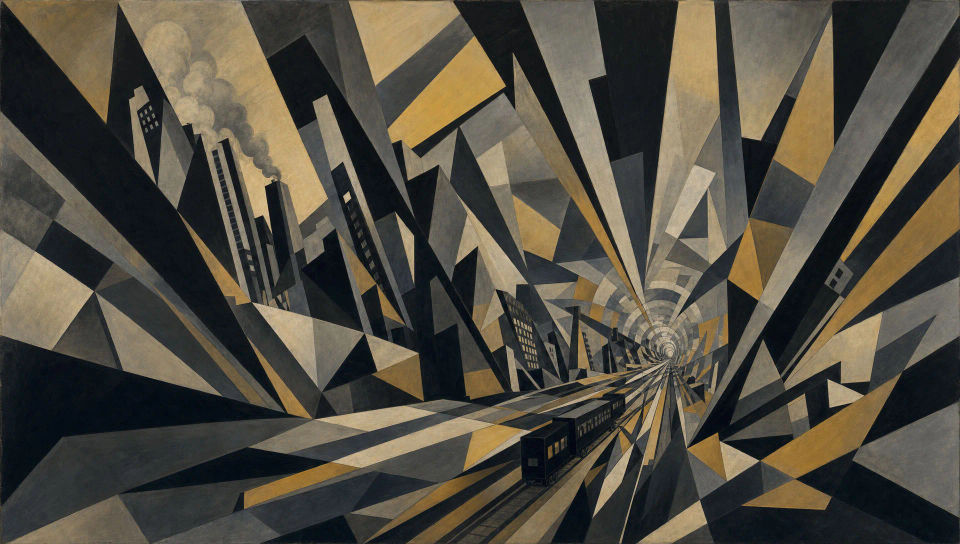 Machine-age city wedge