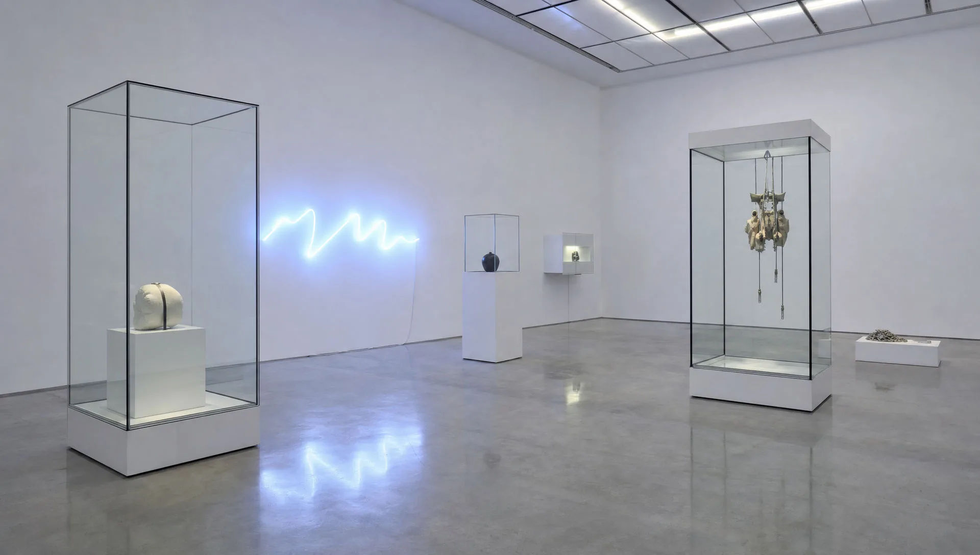 White-cube installation room