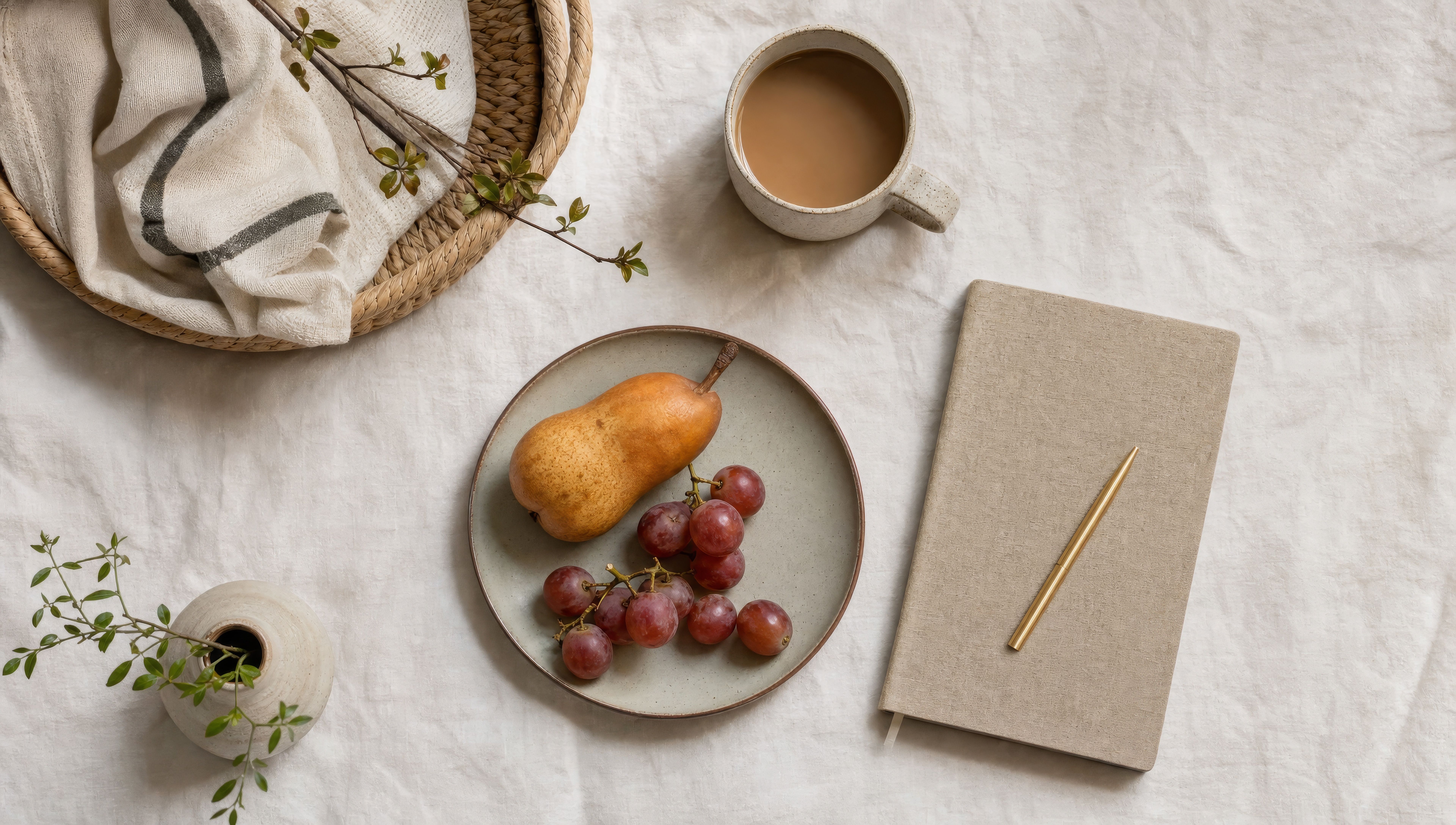 Linen-cloth styled spread