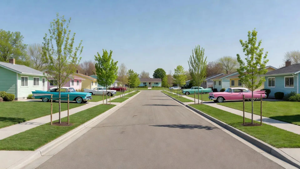 Tree-lined street