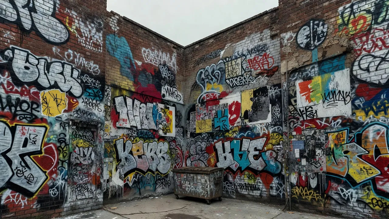 Carrefour de graffitis