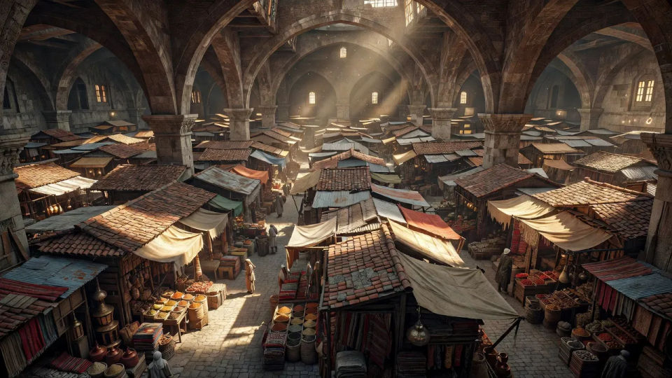 Bazaar from the balcony