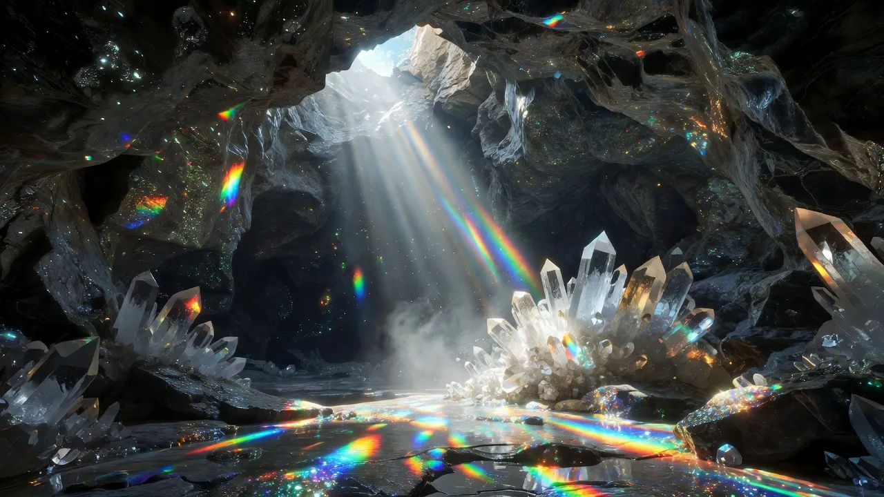 Prismatic fissure at the entrance