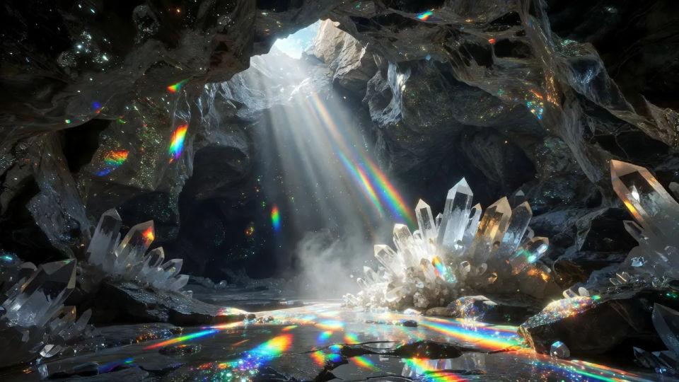 Prismatic fissure at the entrance
