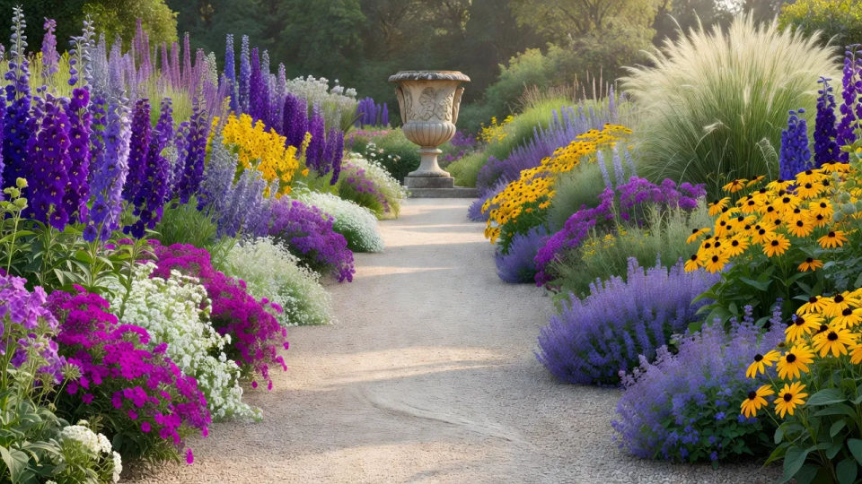 Herbaceous border view