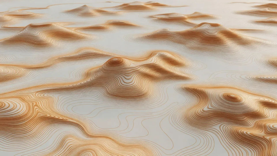 Contour topography spread