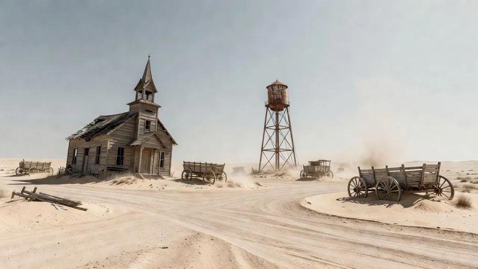 Deserted crossroads