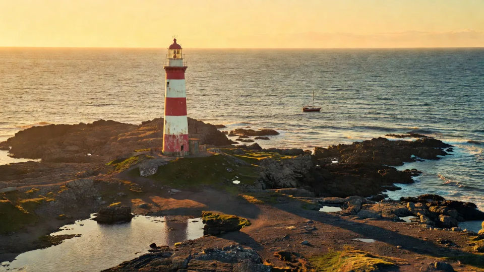 Coastal light at golden hour