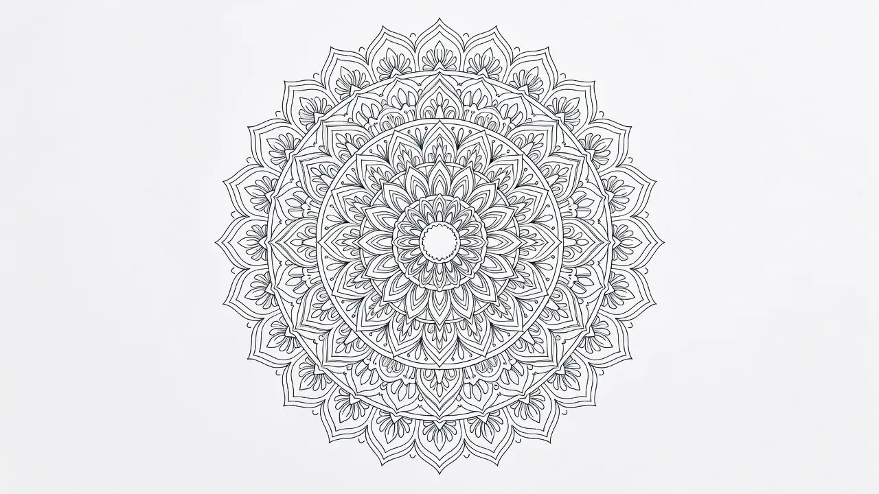 塗り絵マンダラのシート