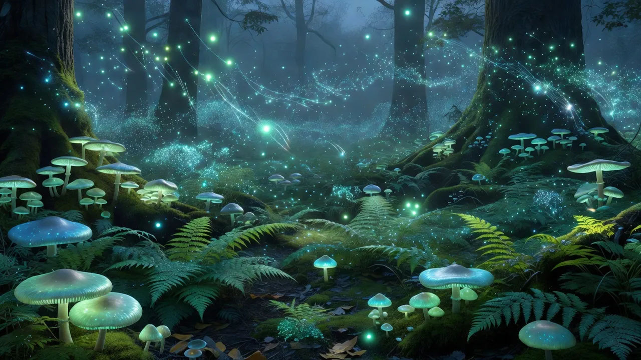 Bioluminescent spore clearing