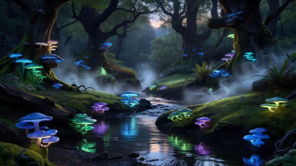 Misty streamside fungi