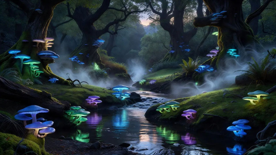 Misty streamside fungi