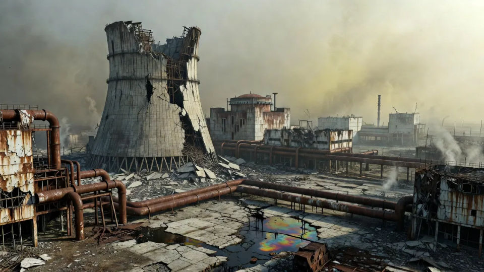 Ruined reactor complex
