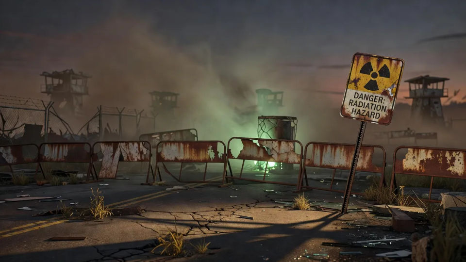 Checkpoint at dusk