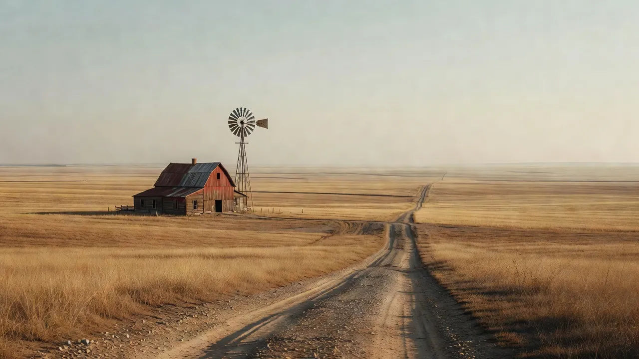 Farmstead on the plains