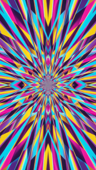 サイケデリックアートAI画像