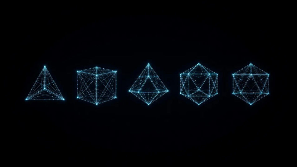 Platonic solids array