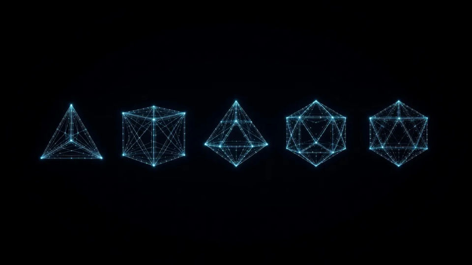 Platonic solids array