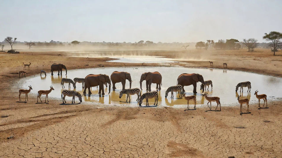 Point d'eau de saison sèche
