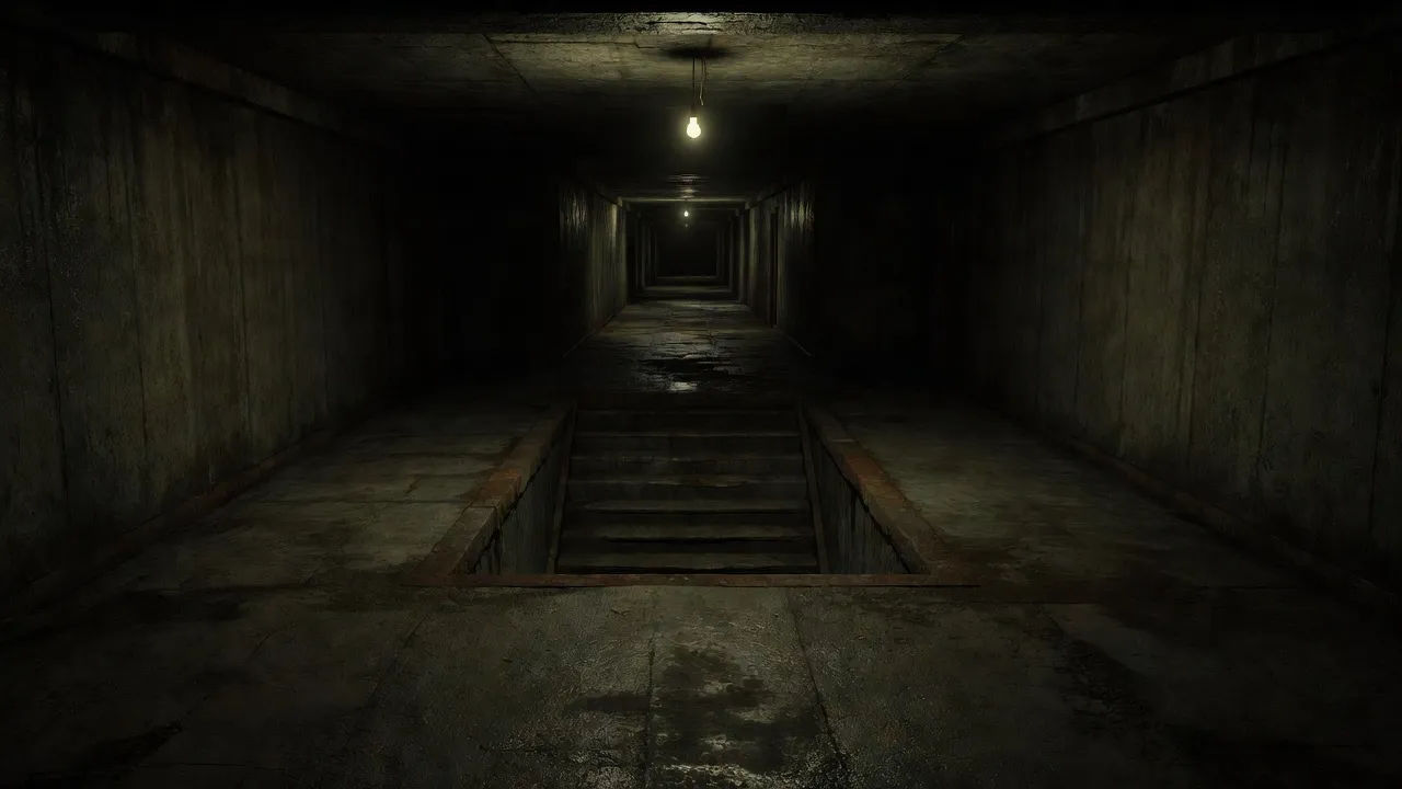 Basement landing corridor