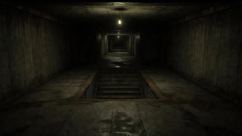 Basement landing corridor