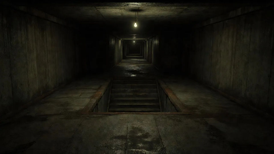 Basement landing corridor