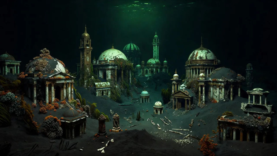 Seabed cityscape