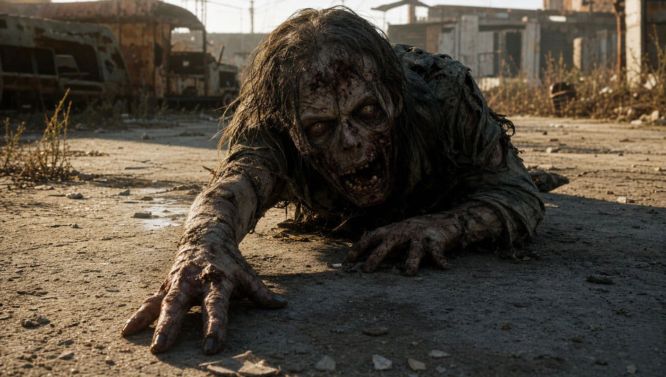 Crawling across an abandoned lot