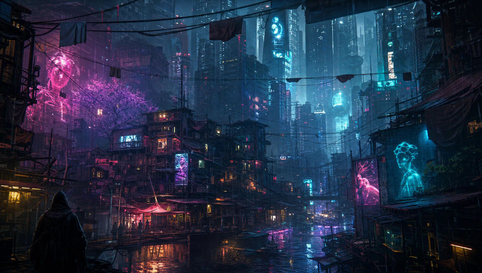 The slums under the megatowers