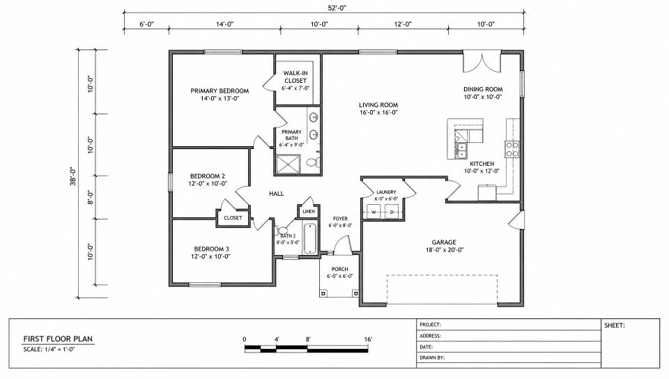 Floor plan sheet