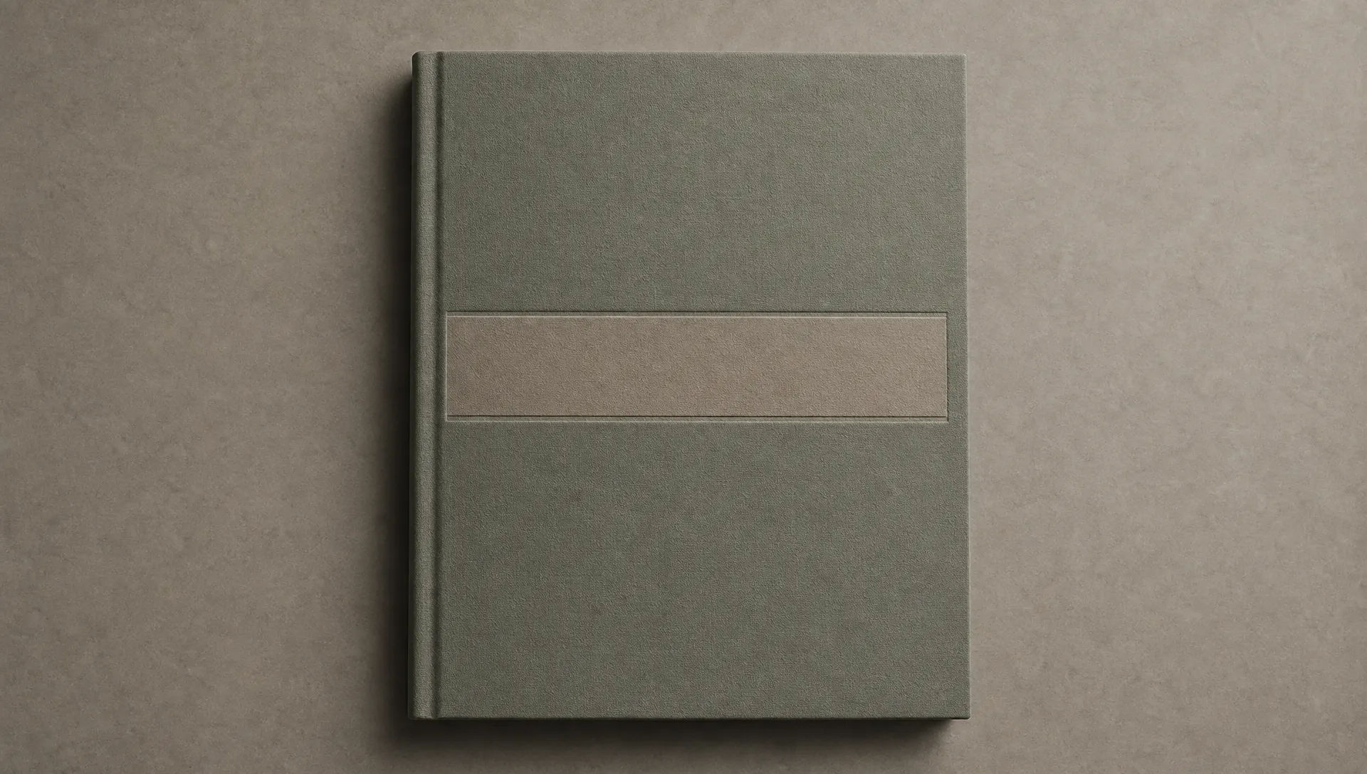 Embossed title cover