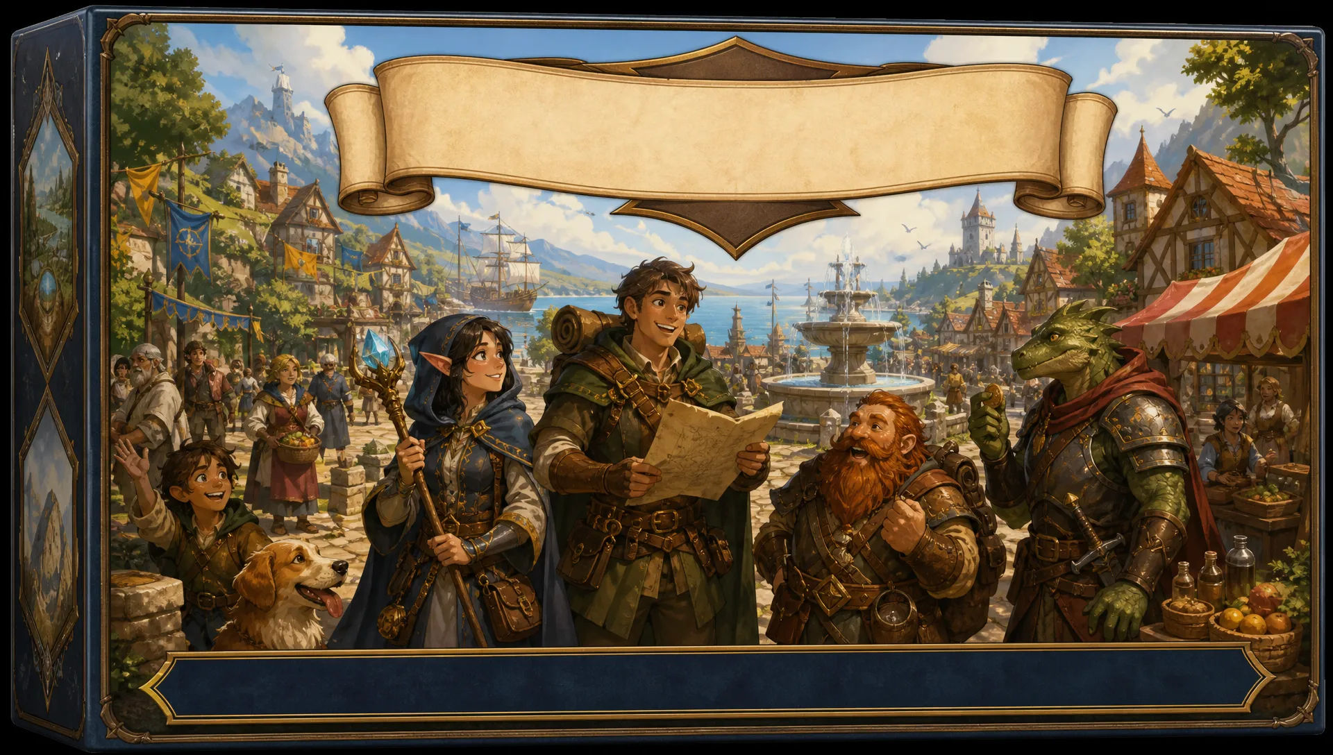 Box cover layout