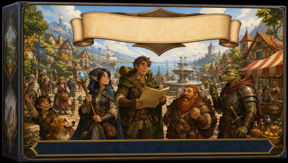 Box cover layout