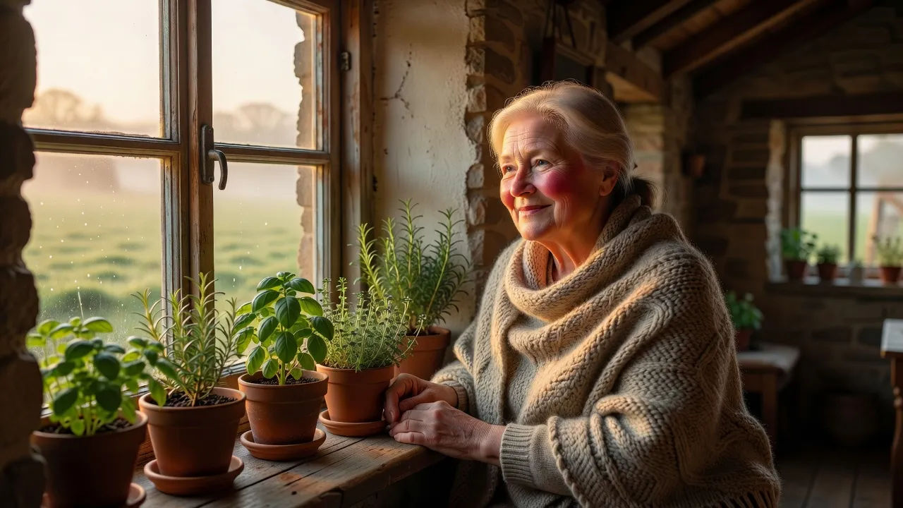 Farmhouse window portrait