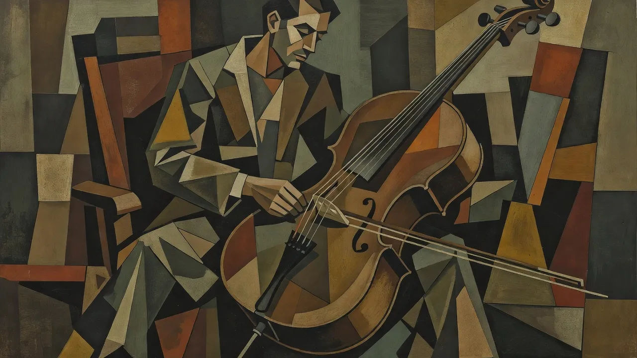 Figure with instrument
