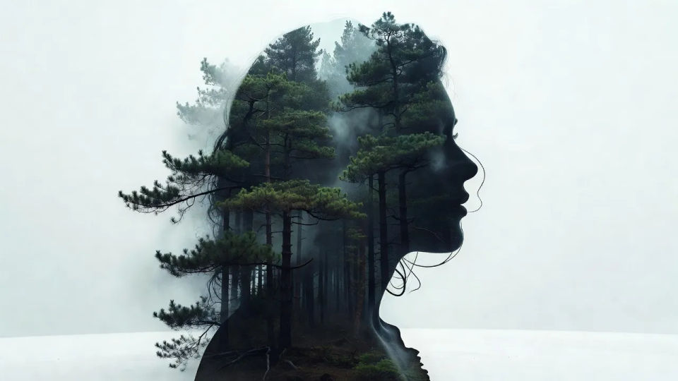 Forest silhouette fusion