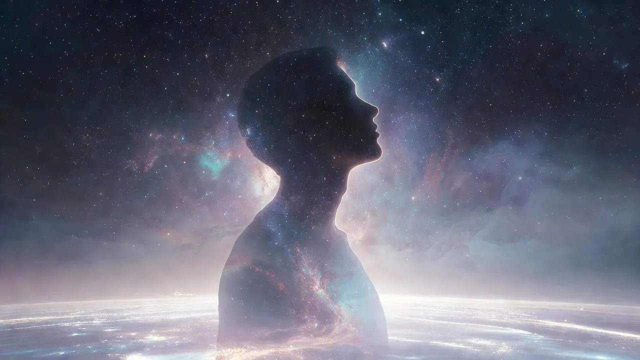 Starfield double exposure
