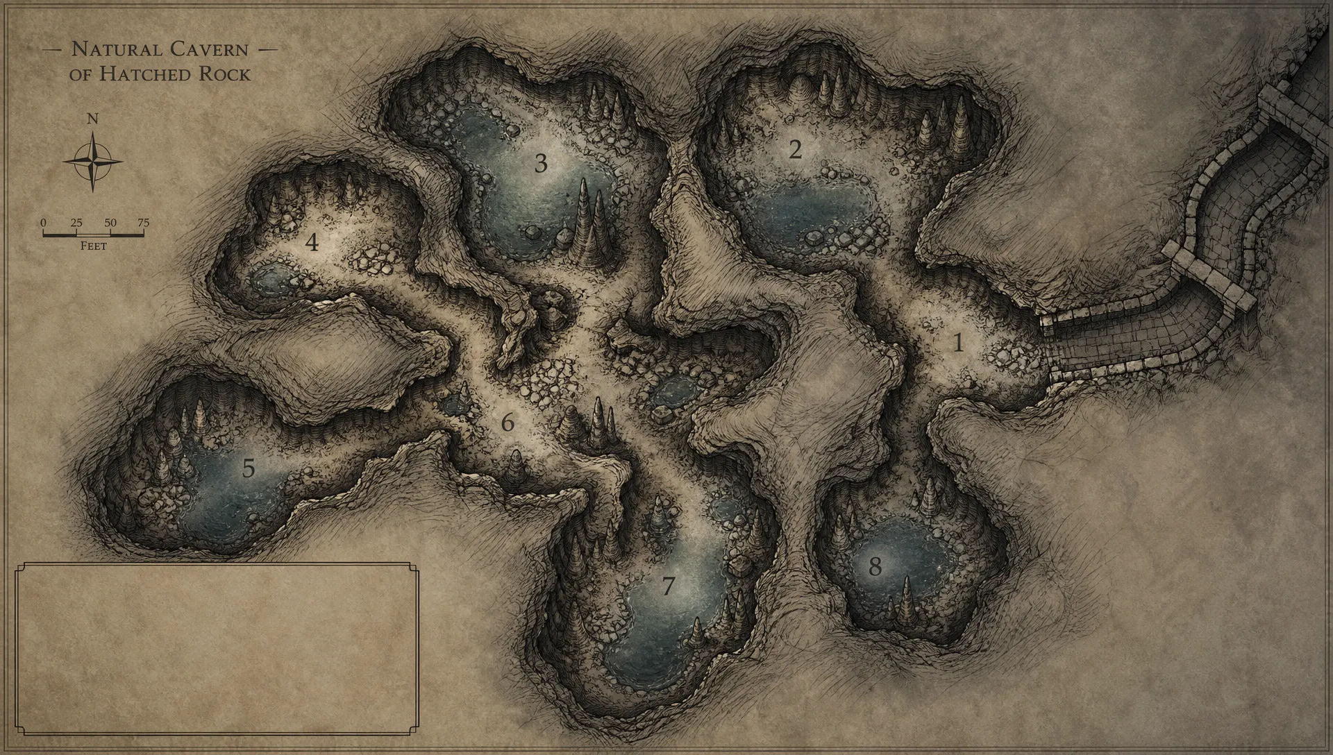 Cave system map