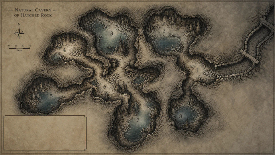 Cave system map