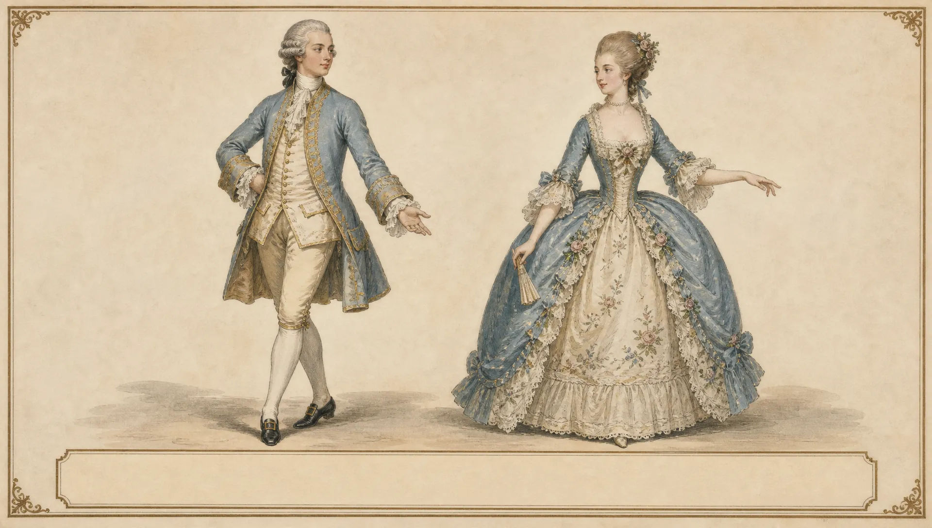 Paired-figure plate