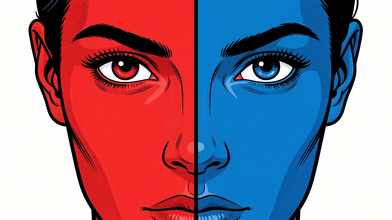 Split-complement close-up